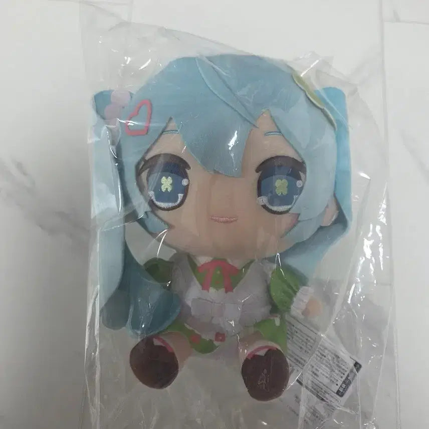 [BUNJANG] Hatsune Miku Kurumaru Big Plush Clover Version / 하츠네 미쿠 큐루마루 빅 누이구루미 클로버 버전