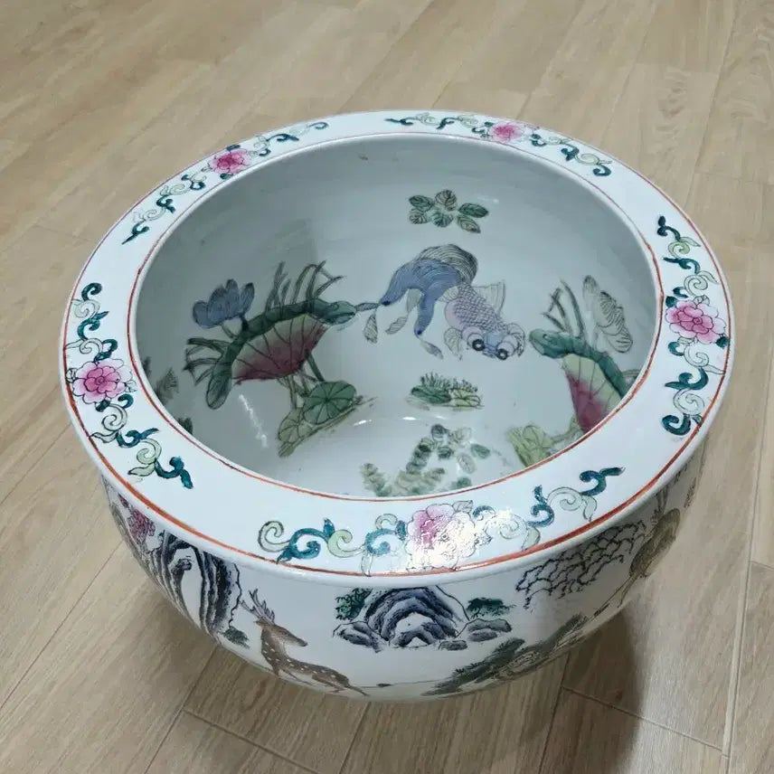 [BUNJANG] Chinese Porcelain Vase Fish Tank / 중국도자기 분채 항 어항