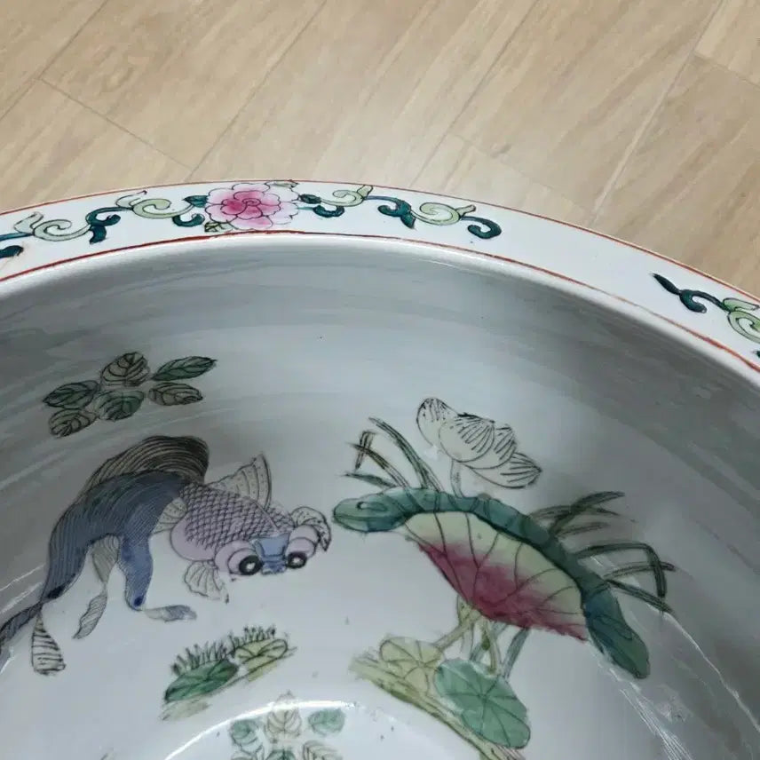 [BUNJANG] Chinese Porcelain Vase Fish Tank / 중국도자기 분채 항 어항