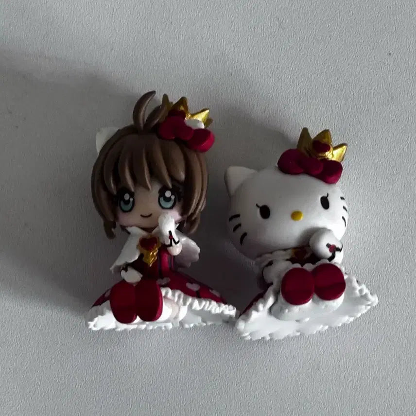 [BUNJANG] Cardcaptor Sakura Sanrio Hello Kitty Collaboration Figure Set / 카드캡터체리 산리오 키티 가챠 체리 카캡사