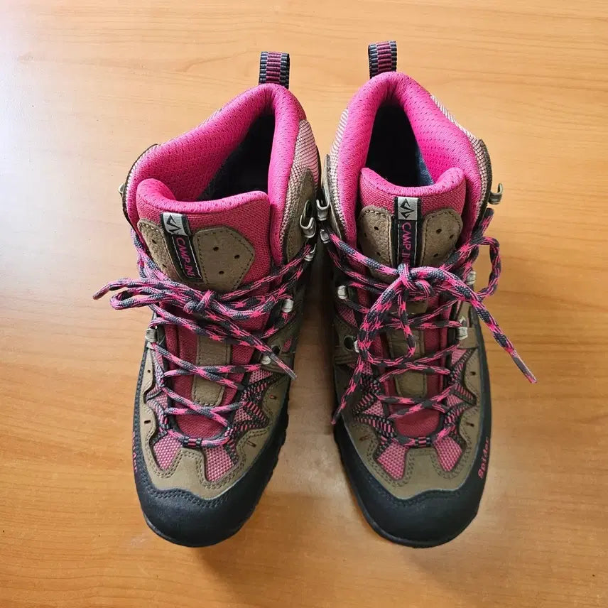 [BUNJANG] Campeline Hiking Boots Pink Brown / 캠프라인 등산화 핑크 브라운