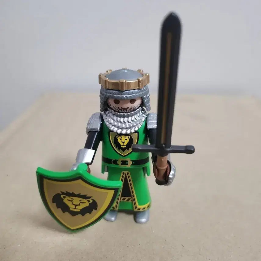 [BUNJANG] Playmobil Mipi 8 Lion Knight Figure (Opened, Assembled) / 플레이모빌 미피8 사자왕 기사 개봉 조립 피규어 판매