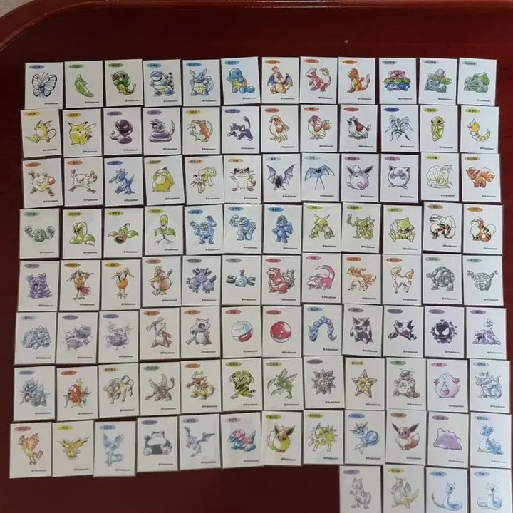 [BUNJANG] Pokemon 30th Anniversary Artworks Special Sticker Set (100 Types) / 포켓몬 30주년 아트웍 스페셜 띠부씰 (100종)