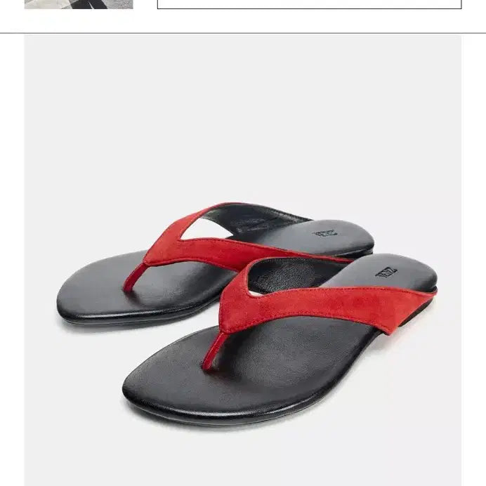 [BUNJANG] Zara Leather Flat Sandals (Min-Kyung Collection) / 새상품) 강민경 자라 쪼리 레더 플랫 샌들 230