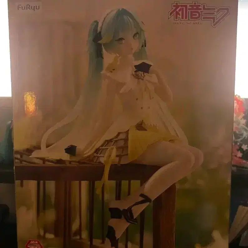 [BUNJANG] Vocaloid Hatsune Miku Canary Noodles stopper Figure / 미쿠 카나리아 누들스토퍼