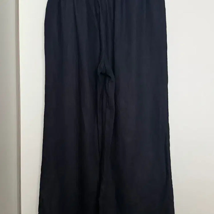 [SOLD OUT] 새상품) 100% 린넨 여자 와이드 팬츠 66 네이비