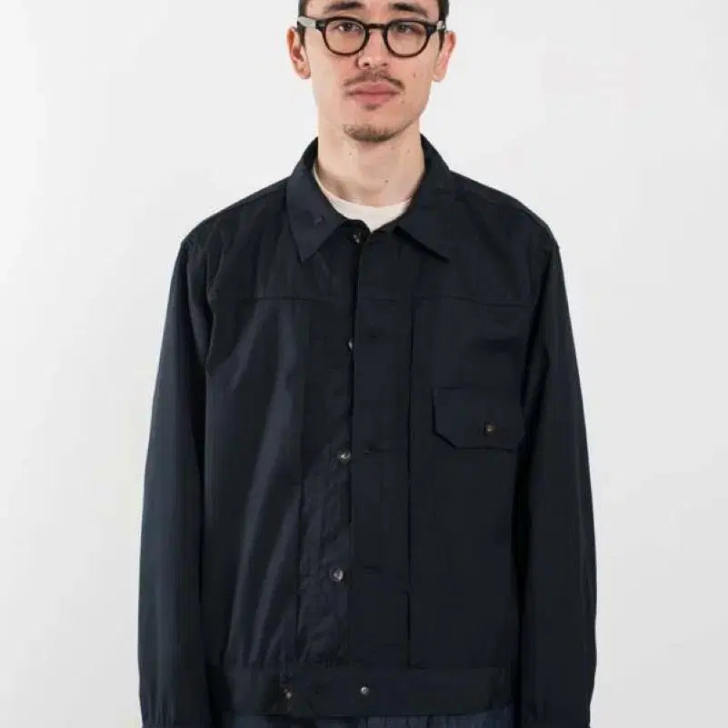 [BUNJANG] Engineered Garments Poplin Trucker Jacket Navy L / 엔지니어드 가먼츠 포플린 트러커 자켓 네이비 L