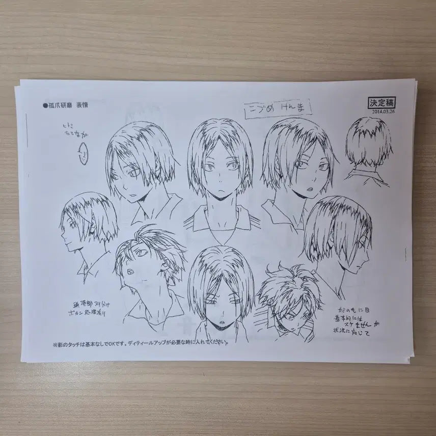 [BUNJANG] Haikyuu!! Character Setting Materials Set (Approx. 130 Pages) / 하이큐 설정자료 130장 유일매물