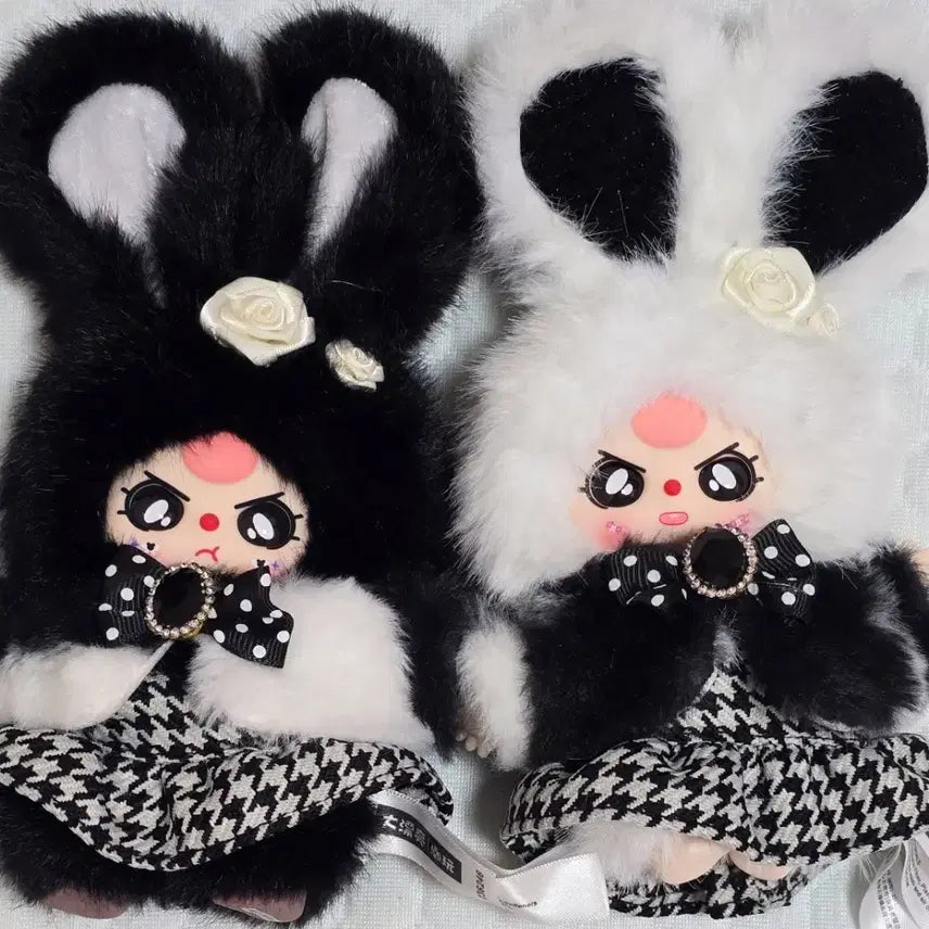[BUNJANG] Babyslee 3 Black and White Rabbit (Set) / 베이비쓰리 블랙앤화이트 토끼(세트)