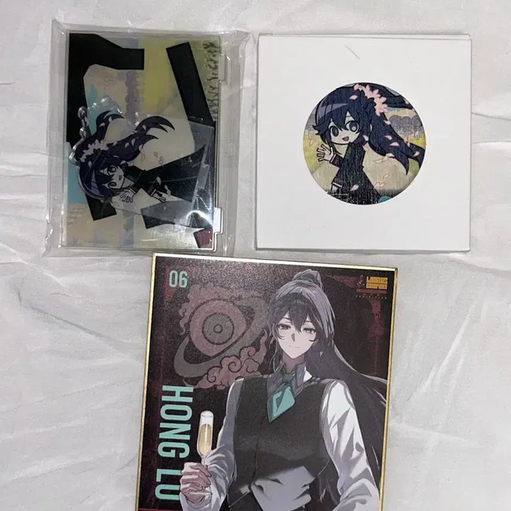 [BUNJANG] Limbus Company Hong Lu Celadon Art Card, Military Theme Acrylic Stand, &amp; Coaster Bundle / 림버스컴퍼니 홍루 색지 &amp; 밀리테마 아크릴 &amp; 코스터 일괄