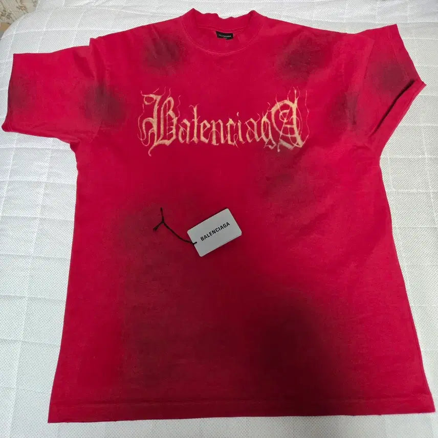 [BUNJANG] Balenciaga Metallica Logo Short Sleeve Heavy T-Shirt Black Metal / 발렌시아가 SNBN 반팔 티셔츠 메탈리카 로고 숏 슬리브 헤비 블랙 메탈