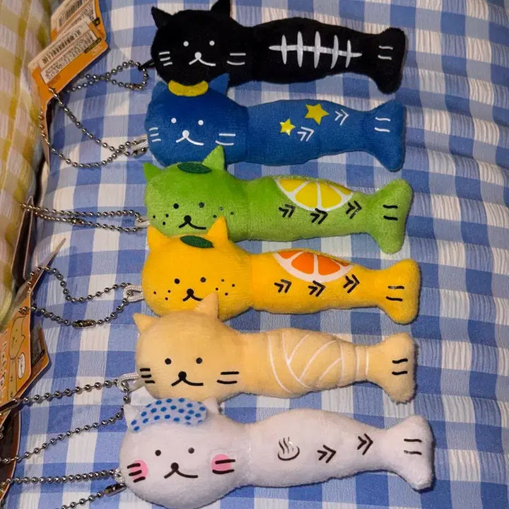 [BUNJANG] Shishamo neko Cat Yukio Doll Keyring / 시샤모네코 고양이 유키오 인형 키링 고전문구일본가챠쿠지산리오리락쿠마네코냥