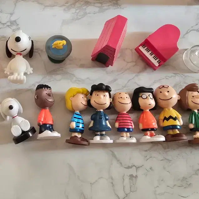[BUNJANG] Vintage Snoopy Figures Bundle Set (with defects) / 하자o) 빈티지 스누피 피규어 일괄