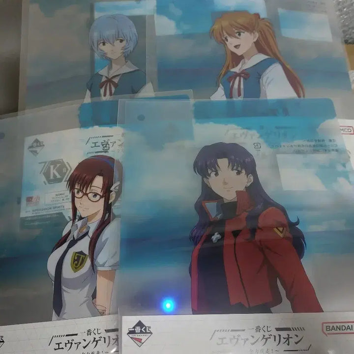 [BUNJANG] Evangelion Ichiban Kuji Clear File Set Rei Ayanami Asuka Langley Misato Katsuragi Mari Makinami / 에반게리온 제일복권 클리어파일 레이 아스카 미사토 마리