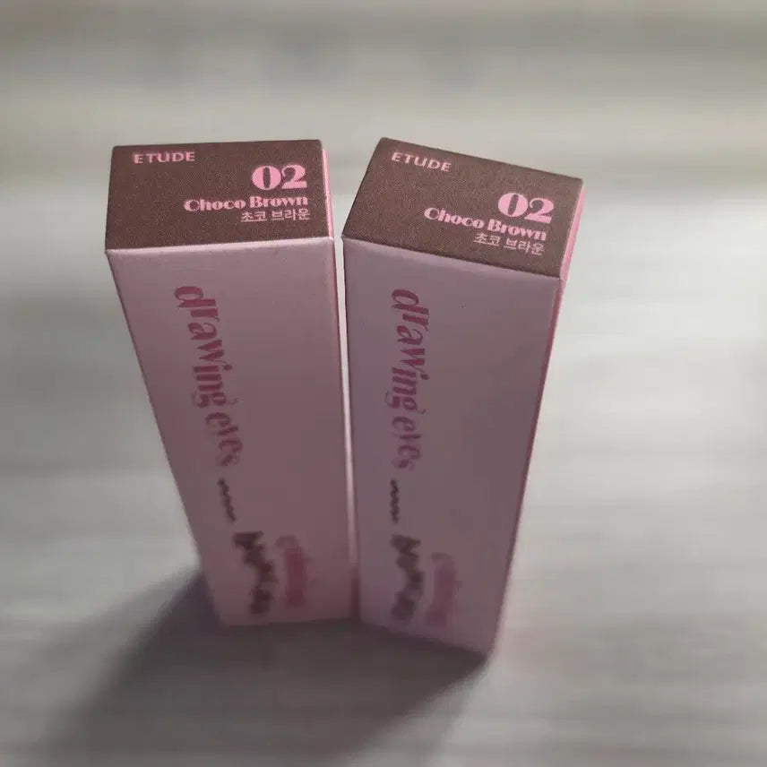 [BUNJANG] Etude Drawing Eye Brow Cara 02 Choco Brown Bundle Set / 에뛰드 드로잉 아이즈 브로우카라 02 초코브라운 2개 일괄