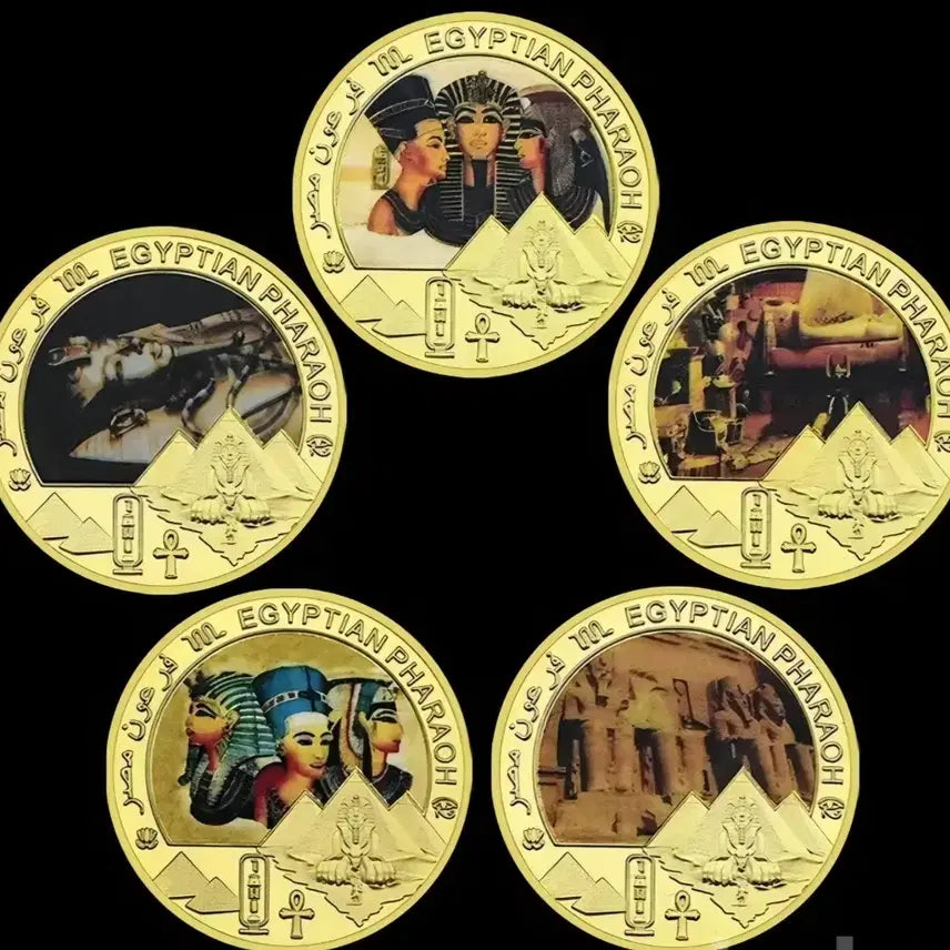 [BUNJANG] Egypt Pharaoh Proof Commemorative Coin Set (5 Types) / 이집트 파라오 프루프 기념주화 5종 세트