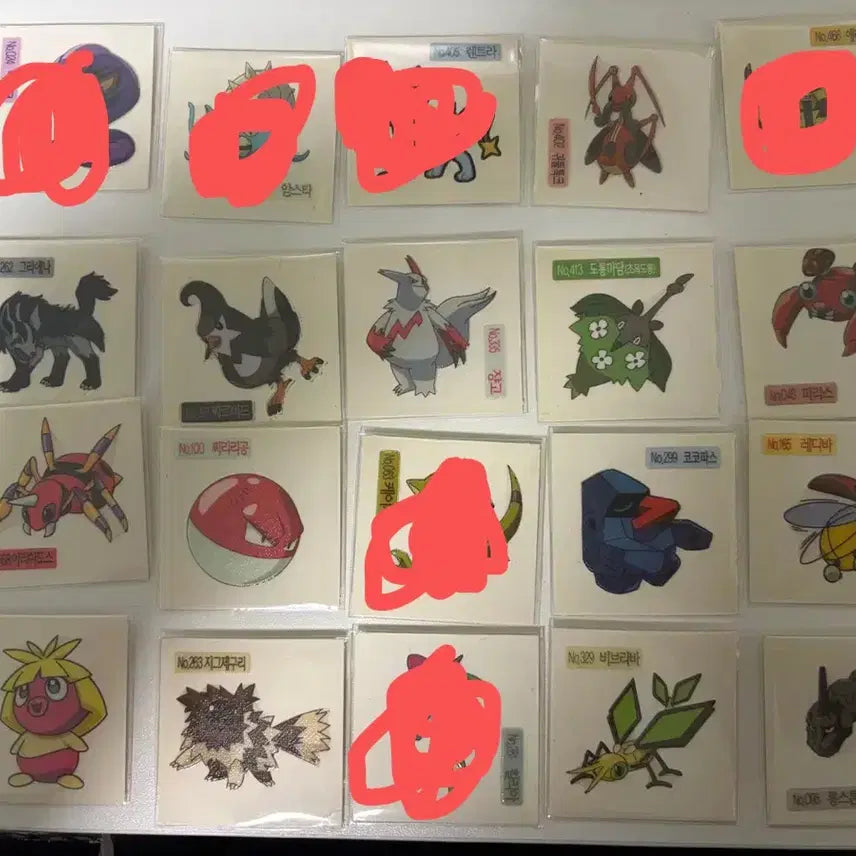 [BUNJANG] Pokemon Sticker Old Seal Rare Hologram / 포켓몬스터 띠부씰 샤니 올드씰 희귀씰 홀로그램