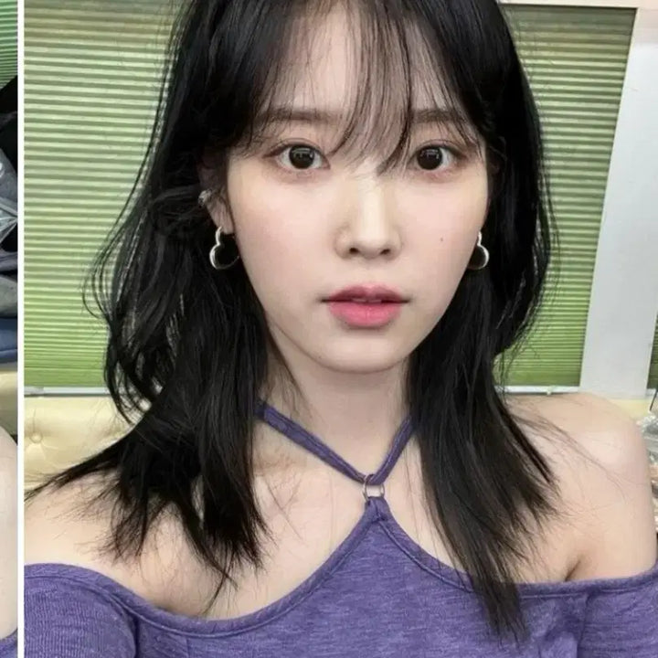[BUNJANG] IU Purple Off-Shoulder Dress / 아이유 원피스 택ㅇ