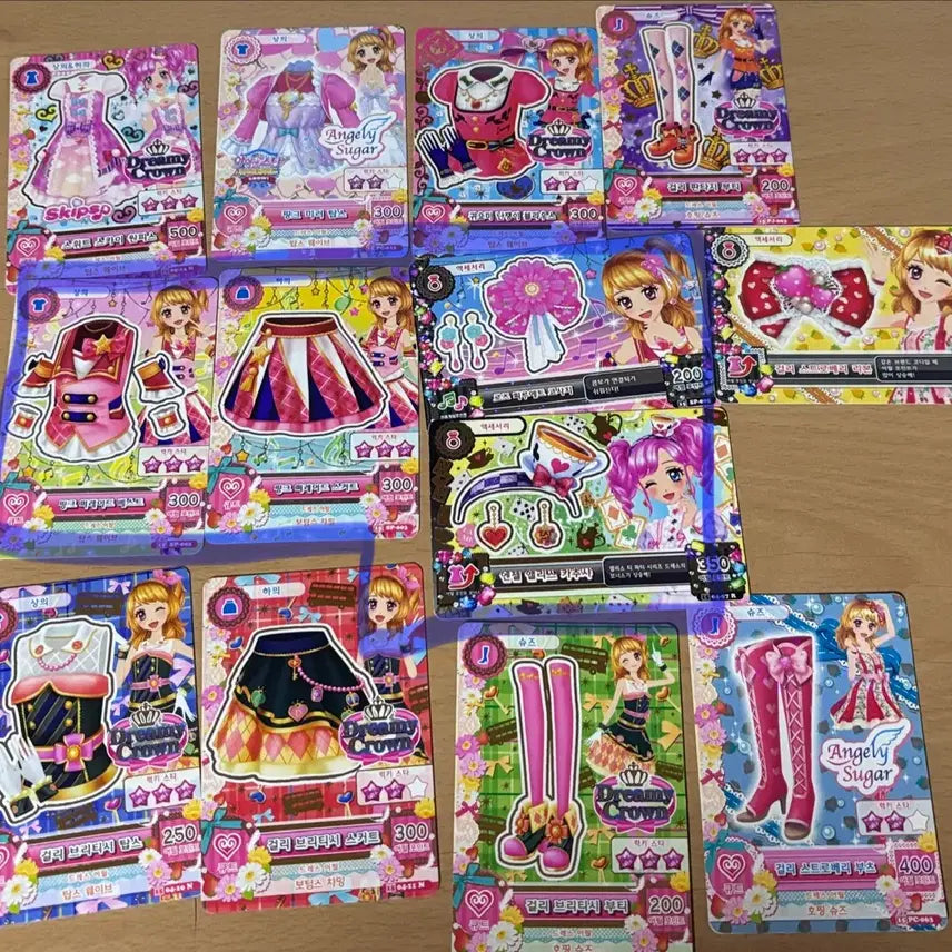 [BUNJANG] Aikatsu! Ichigo Hoshimiya Momos Summer Uniform &amp; Accessories Trading Card Bundle Set / 아이카츠 아이엠스타 카드 일괄 판매합니다 하늘 아카리 스쿨룩 모모 악세