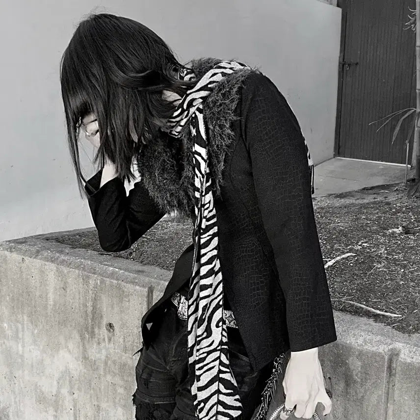 [SOLD OUT] Phython fur jacket vkei v-kei
