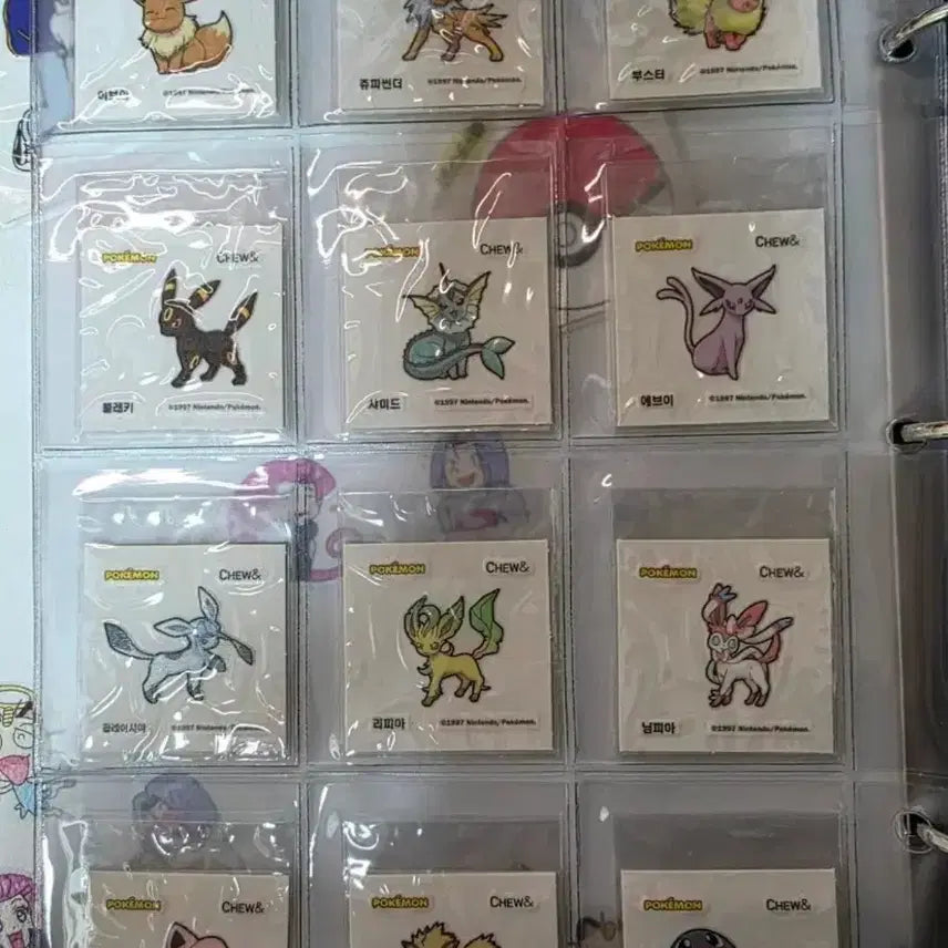 [BUNJANG] Pokemon Chu &amp; Ttibusal Full Set (40 Types) / 포켓몬 츄앤 띠부씰 40종 전종  고구마츄