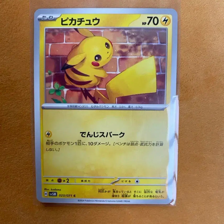 [BUNJANG] Pokemon Card Brick Pikachu Japanese Mint Condition / [일판] 포켓몬카드 벽돌피카츄 일판 S급