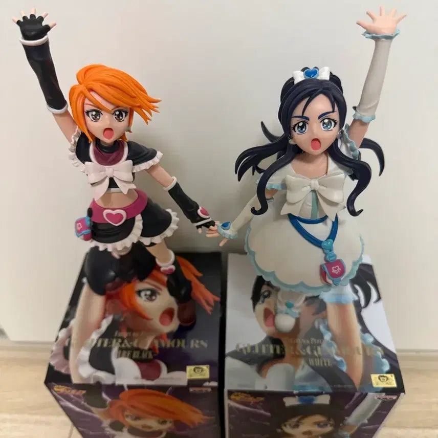 [BUNJANG] Banpresto Pretty Cure Cure Black &amp; Cure White Figure Set / 반프레스토 프리큐어 피규어 큐어 블랙 큐어 화이트 세트