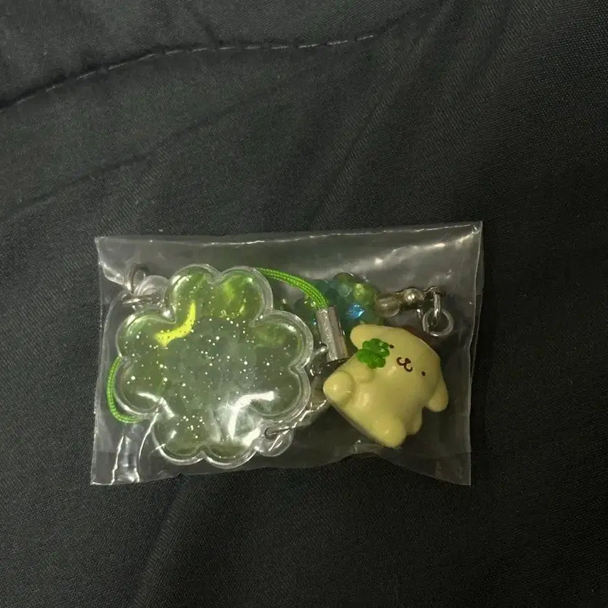 [BUNJANG] Pompompurin Four-Leaf Clover Keychain / 폼폼푸린 네잎클로버 키링