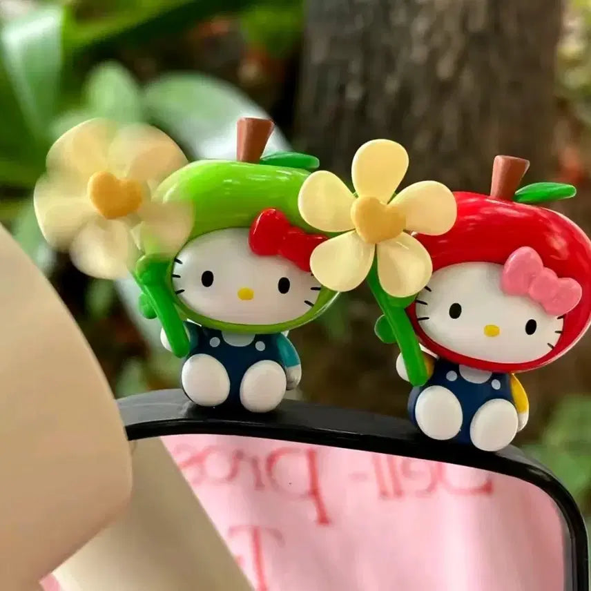 [BUNJANG] Hello Kitty Apple Kitty Pinwheel Figure / 헬로키티 바람개비 피규어 사과키티 산리오