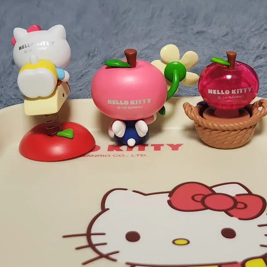 [BUNJANG] Sanrio Apple Kitty Figure Set (3 Types) / 사과 키티 세트