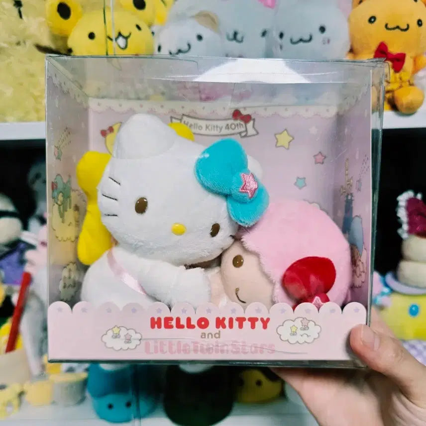 [BUNJANG] Sanrio Hello Kitty 40th Anniversary Hug Doll Little Twin Stars Lala / 주말할인 산리오 헬로키티 40주년 허그 인형 리틀트윈스타 라라 고전키티