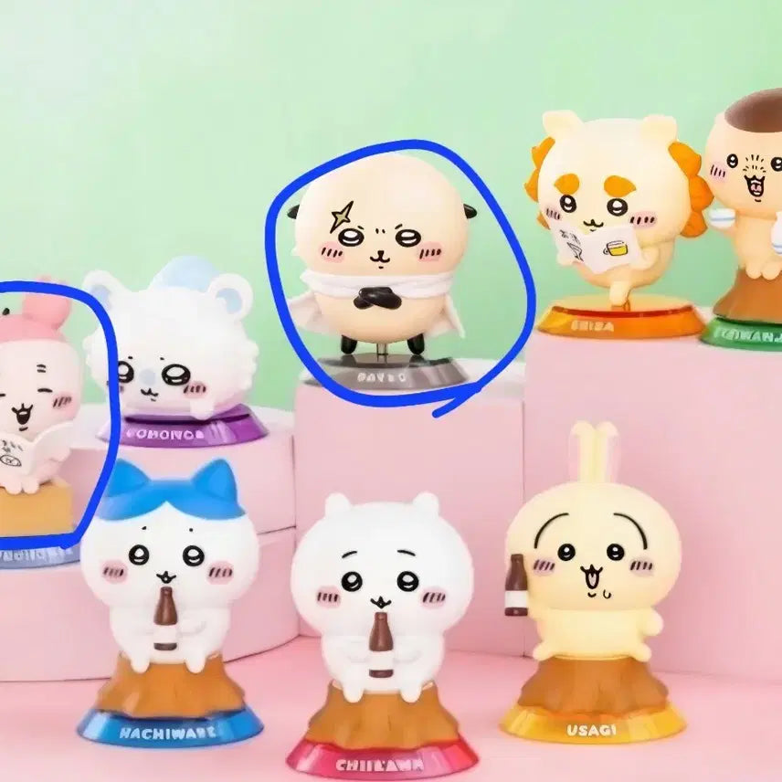[BUNJANG] Chiikawa Lazy Days Racco Kani Figure Bundle Set / 치이카와 느긋한 나날들 피규어 랏코 카니 일괄