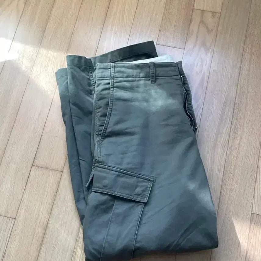 [BUNJANG] Pottery Garment Washed Cargo Pants Olive / (2) 포터리 가먼트워시드 카고 올리브