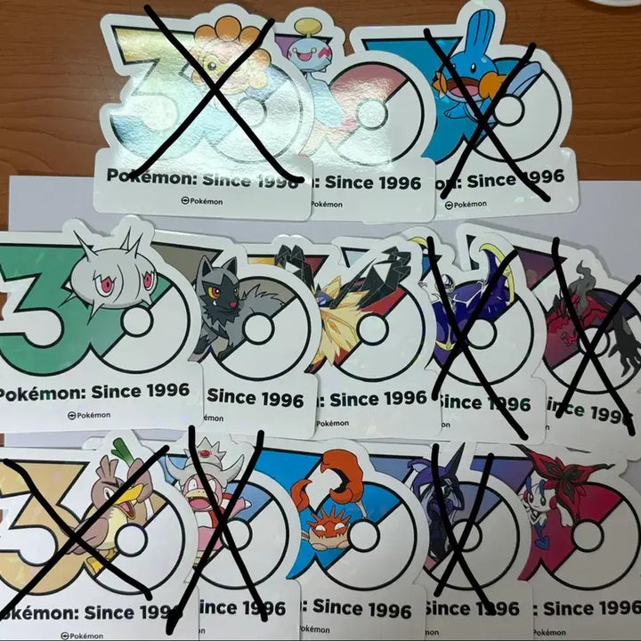 [BUNJANG] Pokemon 30th Anniversary Sticker Bundle Set / 포켓몬 30주년 스티커 일괄 판매