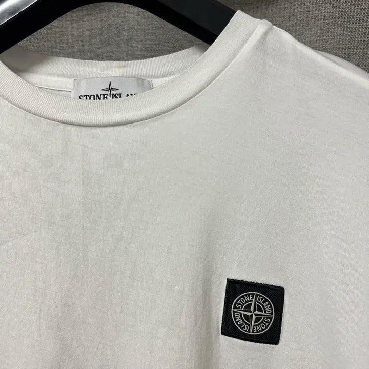 [BUNJANG] Stone Island Logo Patch T-Shirt White XL / 스톤아일랜드 로고 패치 반팔 화이트 (XL)