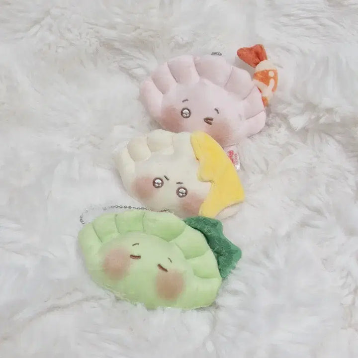 [BUNJANG] Peanuts Club Chaoz Mandu 3-Set Dumpling Doll Keychain / 피너츠 클럽 차오즈 만두 3종 세트 만두 인형 키링