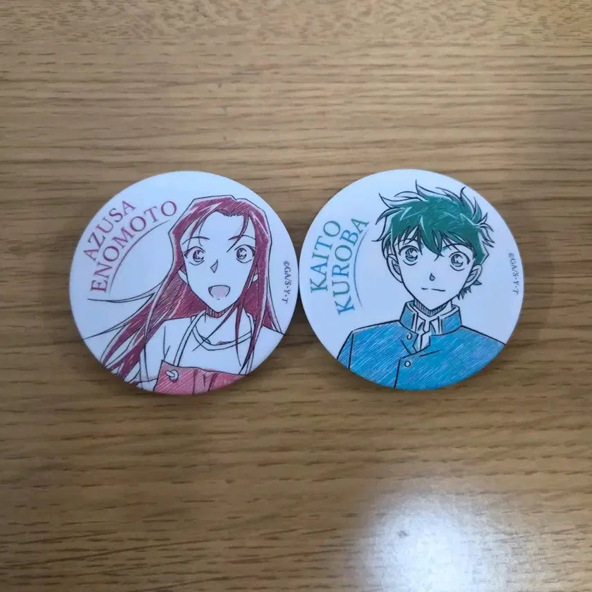 [BUNJANG] Detective Conan Azusa Enomoto &amp; Kaito Kuroba Bundle Set Badges / 명탐정 코난 아즈사 에노모토&amp;카이토 쿠로바 뱃지 일괄 판매