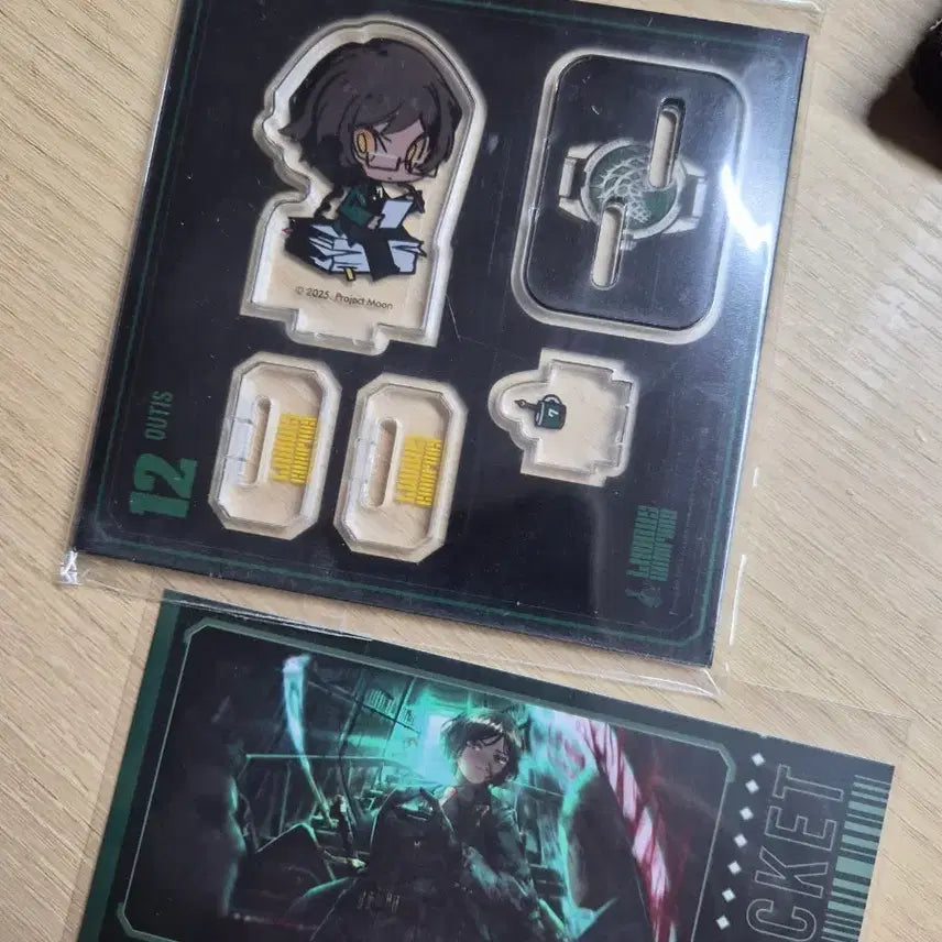 [BUNJANG] Limbus Company Otis Acrylic Stand Sealed + Ticket-Style Card Bundle Set / 림버스 컴퍼니 오티스 아크릴 미개봉 + 티켓풍 카드 일괄