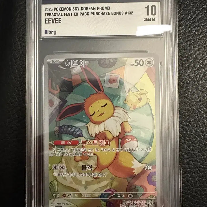 [BUNJANG] Pokemon Card Eevee Terastal Promo BRG 10 Graded / 포켓몬 카드 이브이 테라스탈 프로모 brg 10등급
