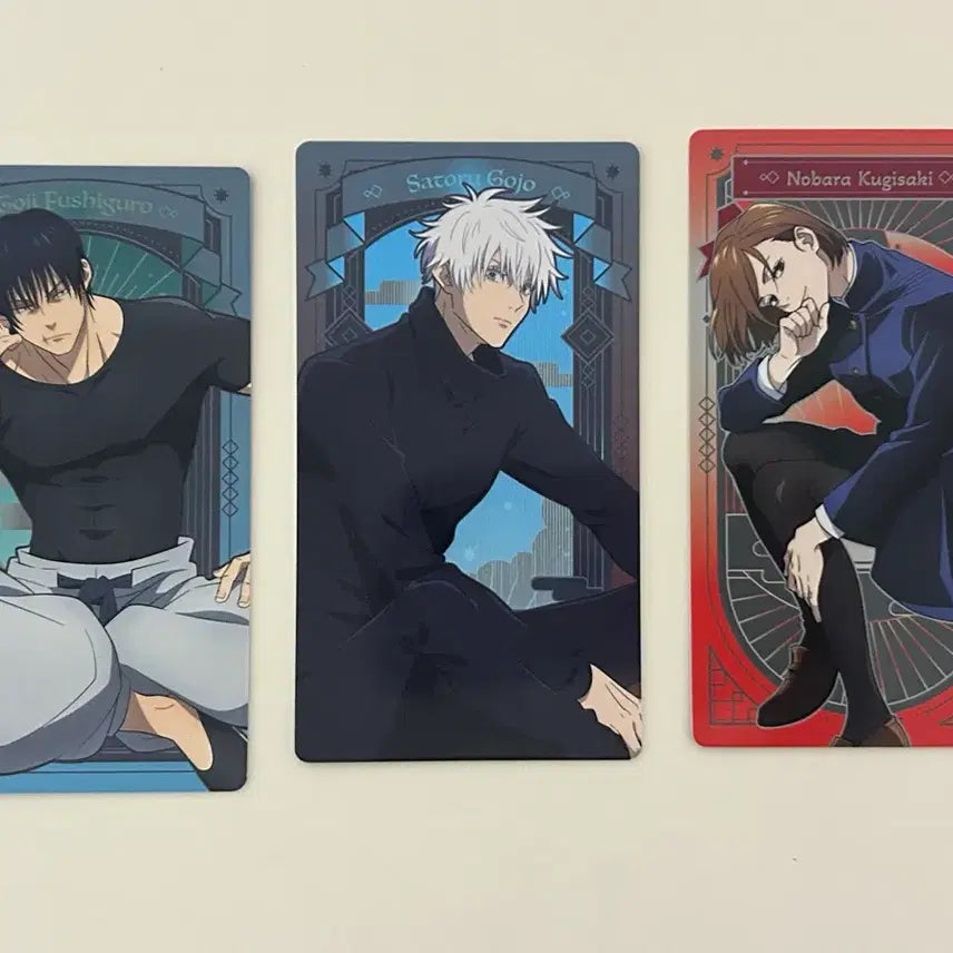 [BUNJANG] Jujutsu Kaisen Toji/Gojo/Kugisaki Illustration Card Bundle Set / 주술회전 토우지/고죠/쿠기사키 일러스트 카드