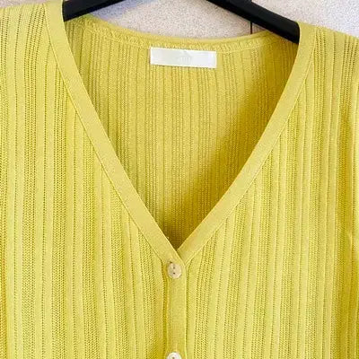 [BUNJANG] System Half Sleeve Cardigan / 한섬) 시스템 반팔 가디건