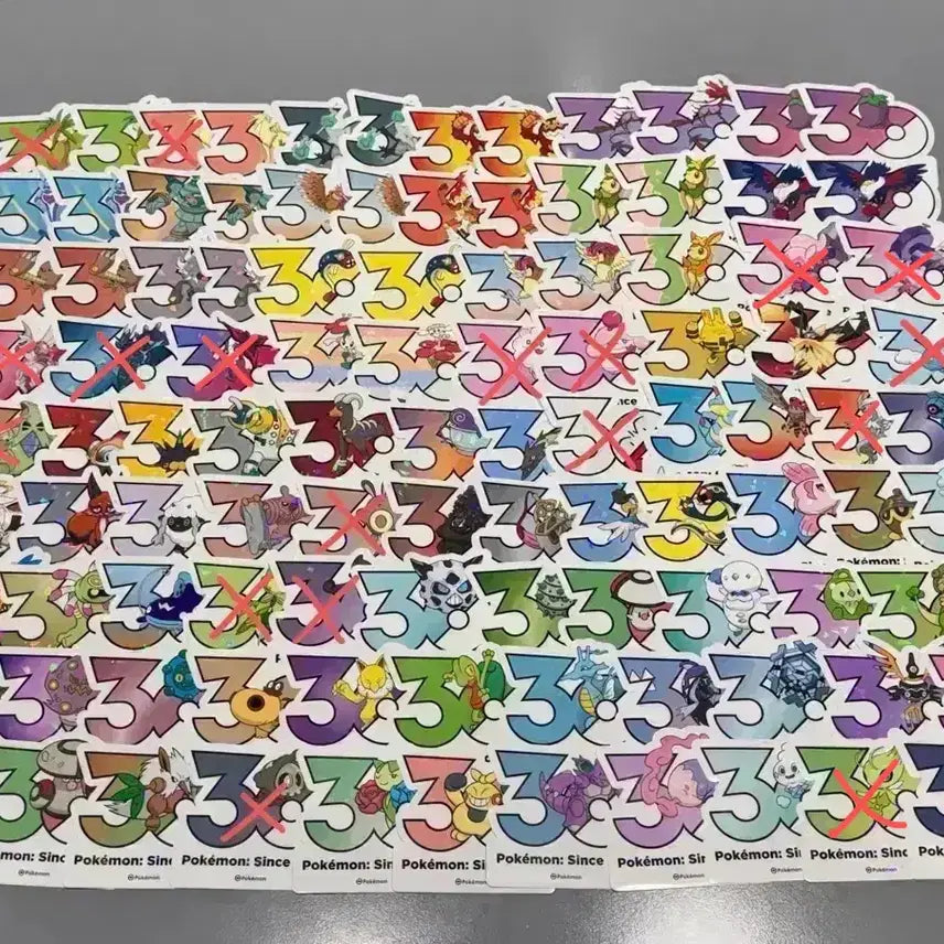 [BUNJANG] Pokemon 30th Anniversary Sticker / 포켓몬 30주년 스티커