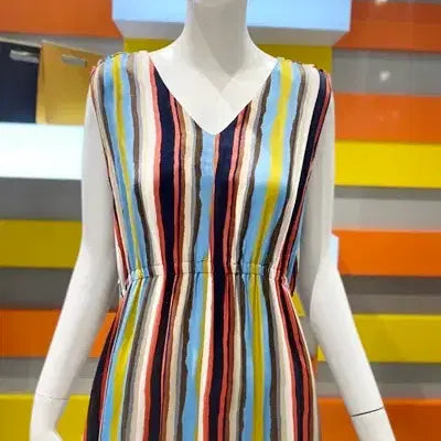 [BUNJANG] Benetton Multicolor Dress / 베네통 멀티컬러 원피스