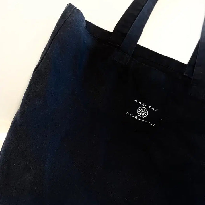 [BUNJANG] Perrotin x Takashi Murakami Black Cotton Collaboration Tote Bag / Perrotin 페로탕 x 무라카미다카시 토트백