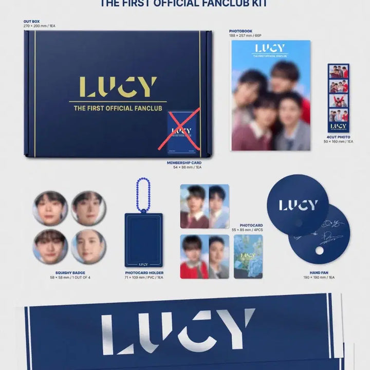 [BUNJANG] LUCY Official Fanclub Walwali 1st Generation Kit (Excluding Membership Card) / 루시 LUCY 팬클럽 왈왈이 1기 키트 양도