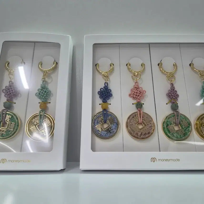 [BUNJANG] Korea Mint Corporation Sangpyeongtongbo Coin Charm 4-Piece Set / 한국조폐공사 상평통보 돈키링 4종세트