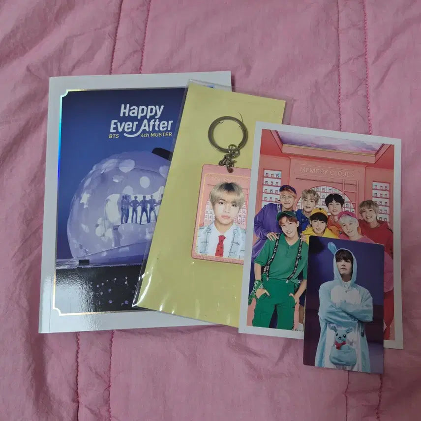 [BUNJANG] BTS 4TH MUSTER DVD Full Set V Photocard + Lenticular Keychain / 방탄 머4터 dvd 풀셋 태형포카+렌티큘러키링