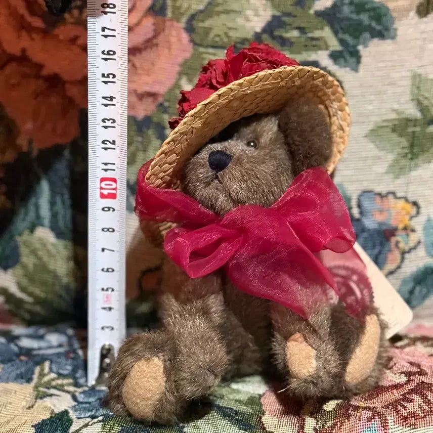 [BUNJANG] Boyds Bears Straw Hat Bear Plush / 보이즈베어 밀짚모자 곰인형