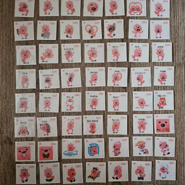[SOLD OUT] 잔망루피띠부씰 88종일괄