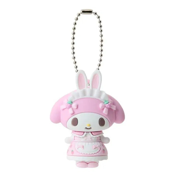 [BUNJANG] Sanrio Characters Target 4th Edition Coordination Collection Keyring My Melody / 산리오 캐릭터대상 4탄 코디컬렉션 키링 랜덤깡 마이멜로디 마멜